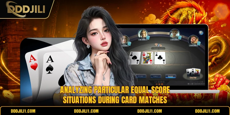 Analyzing particular equal score situations during card matches