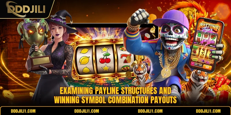 Examining payline structures and winning symbol combination payouts