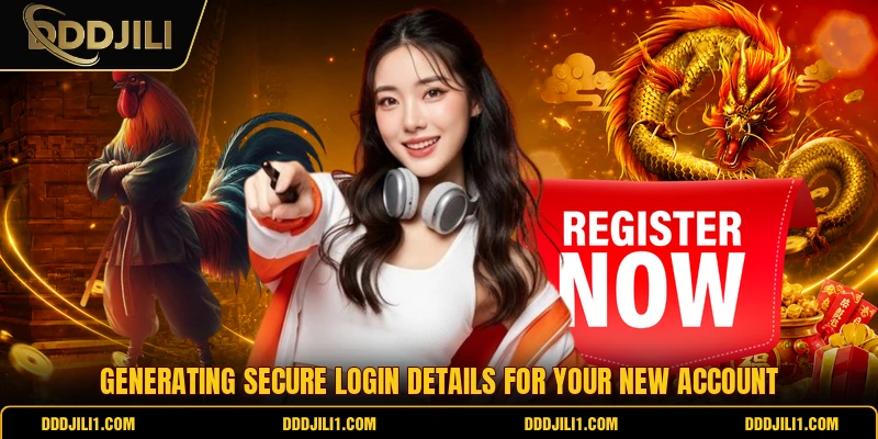 Generating secure login details for your new account