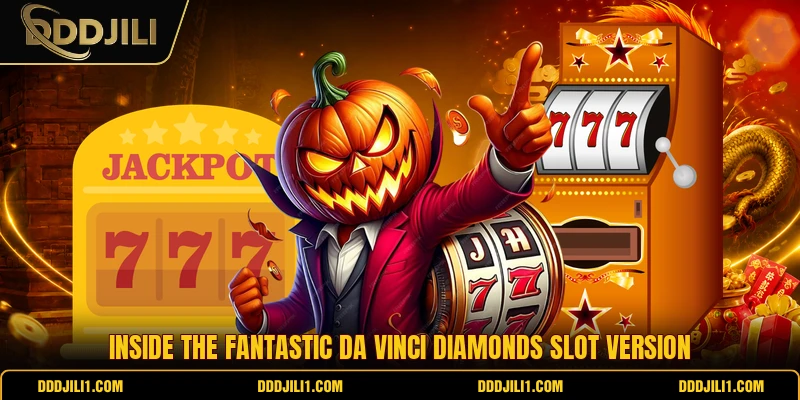 Inside the fantastic Da Vinci Diamonds slot version