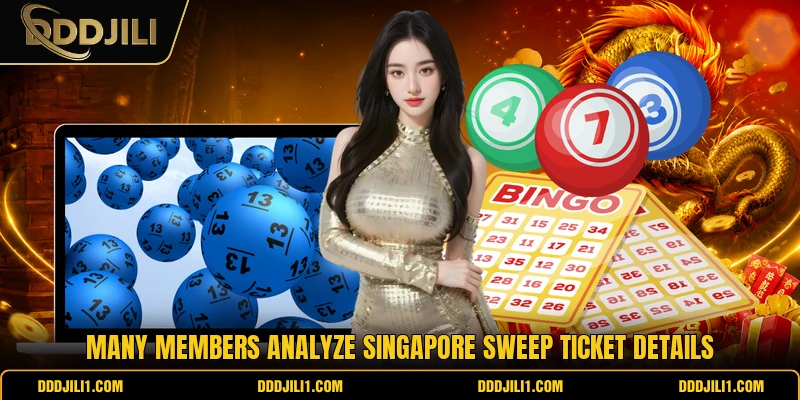 Many members analyze Singapore Sweep ticket details