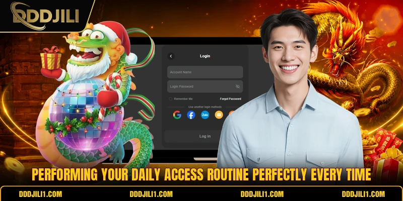 Performing your daily access routine perfectly every time