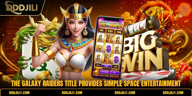 The Galaxy Raiders title provides simple space entertainment