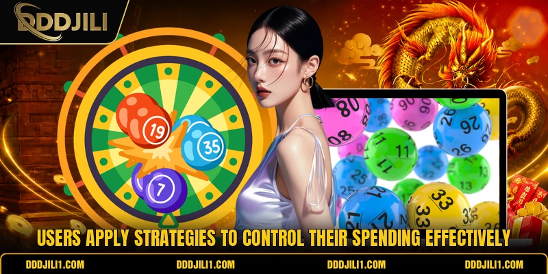 Users apply strategies to control their spending effectively