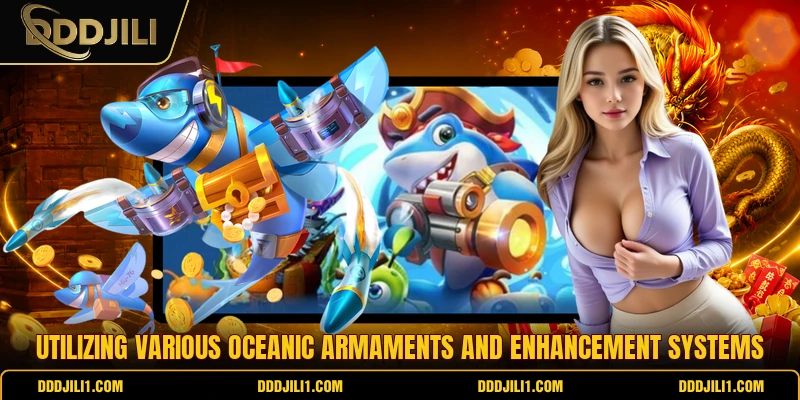 Utilizing various oceanic armaments and enhancement systems